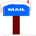 Winter Mail Box Clip Art
