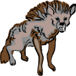 Hyena 3 Clip Art
