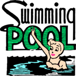 Swimming Pool Title Clip Art