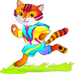 Jogger - Cat Clip Art