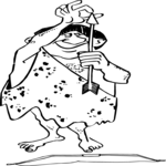 Cave Man with Arrow