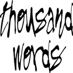 Thousand Words Clip Art