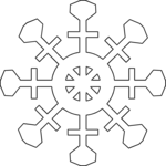 Snowflake 45 Clip Art