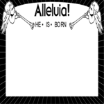 Alleluia Frame Clip Art