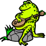 Guitarist - Frog Clip Art