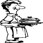 Waiter 09 Clip Art