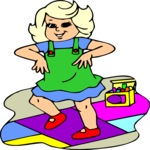 Girl Dancing 2 Clip Art