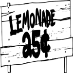 Lemonade Stand Sign Clip Art