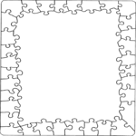 Puzzle Pieces Frame