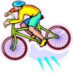 Cyclist 17 Clip Art