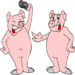 Pigs - Friendly Clip Art
