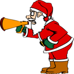 Santa with Megaphone