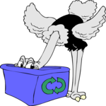 Recycling - Ostrich Clip Art