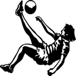 Soccer - Player 04 Clip Art