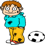 Soccer - Boy Clip Art