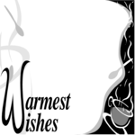 Warmest Wishes Frame Clip Art