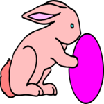 Bunny & Egg 5 Clip Art