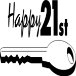 21st Birthday 2 Clip Art
