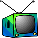 Television - Cartoon 1 Clip Art