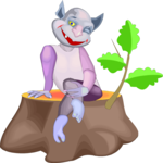 Goblin on Tree Stump