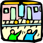 Train - Bon Voyage Clip Art