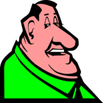 Double Chinned Clip Art