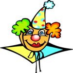 Clown Face 11 Clip Art