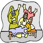 Jesus Healing the Sick 5 Clip Art