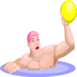 Water Polo - Player 2 Clip Art