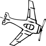 Plane 033 Clip Art