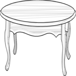 Coffee Table 2 Clip Art