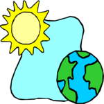 Earth & Sun 2 Clip Art