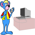 Mouse with Mouse Clip Art
