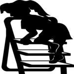 Girl Climbing Step Ladder