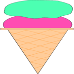 Ice Cream Cone 02 Clip Art
