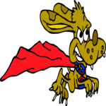 Super Hero - Dog 2 Clip Art