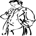 Man Thinking 1 Clip Art