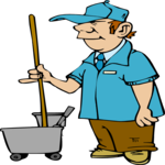 Airport Janitor Clip Art