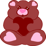 Bear with Heart 4 Clip Art