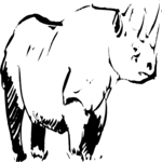 Rhino 5 Clip Art