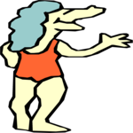 Mutant Female 22 Clip Art