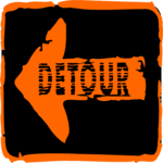 Detour 1 Clip Art