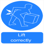 Lift Correctly Clip Art