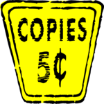 Copies 05¢ Sign
