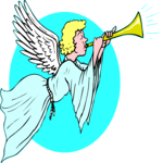 Playing Trumpet Clip Art