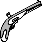 Pistol 6 (2) Clip Art