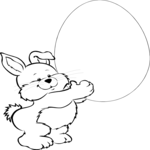 Bunny Lifting Egg