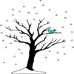 Tree in  Winter 4 Clip Art