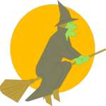 Witch Flying 23 Clip Art