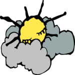 Sun Asleep in Clouds